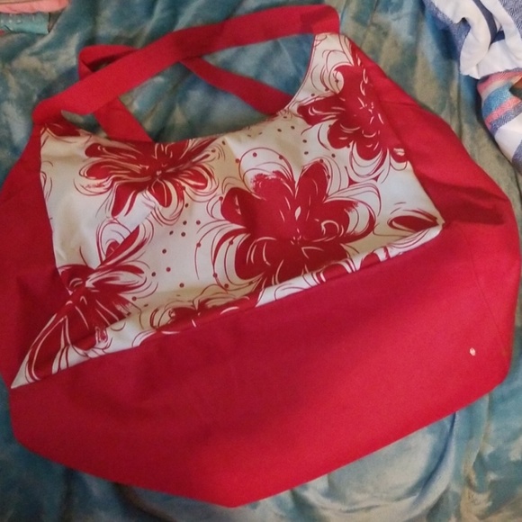 Red&White Beach Bag - Picture 1 of 3